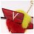 LOUIS VUITTON Bijoux Traveling Bird Sack Charm Pelliccia Rossa M67390 LV Auth 189231M Rosso - vista 7