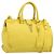 SAINT LAURENT Borsa Cabas Baby in Pelle 2way Yellow Gold Auth hk3783 D'oro Giallo