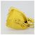 SAINT LAURENT Borsa Cabas Baby in Pelle 2way Yellow Gold Auth hk3783 D'oro Giallo - vista 3