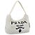 Pochette PRADA Borsa a Mano Pile White Silver Auth ka4933V Argento Bianco