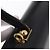 Borsa Salvatore Ferragamo Gancini in pelle nera e oro Auth 188245 Nero D'oro - vista 10