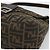 FENDI Zucca Canvas Mamma Baguette Borsa a Spalla Nero Argento Marrone Auth 186462V - vista 14