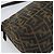 FENDI Zucca Canvas Mamma Baguette Borsa a Spalla Nero Argento Marrone Auth 186462V - vista 17