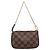 LOUIS VUITTON Damier Ebene T&B Mini Pochette Accessoires N58011 LV Auth 187163A - vista 2