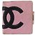 CHANEL Cambon Line Cartera Bifold de Cuero Rosa Plata CC Auth bs35716 - vista 13