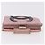 CHANEL Cambon Line Cartera Bifold de Cuero Rosa Plata CC Auth bs35716 - vista 3