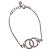 Bracciale CHANEL Metallo Argento CC Auth BA13638M