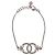Bracciale CHANEL Metallo Argento CC Auth BA13638M - vista 2