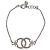 Bracciale CHANEL Metallo Argento CC Auth BA13638M - vista 7