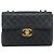 CHANEL Big Matelasse30 Chain Shoulder Bag Leather Black Gold CC Auth 188911V Nero D'oro - vista 13