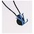 LOUIS VUITTON Metallanhänger On the Go Halskette Emaille M63648 Auth 189230V Marineblau - Ansicht 3
