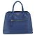Saffiano Borsa PRADA in pelle Safiano blu e oro Auth 186433A D'oro - vista 13