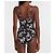 Eres Einteiliger Badeanzug Romance Print Schwarz T38 Weiß - Ansicht 6