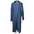 Autre Marque Caravana Langer Cardigan aus blauem Leinen