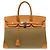 Hermès Bolso HERMES Birkin 35 Lona Verde - 103699