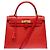 Hermès HERMES Kelly 28 Exotic Leather Bag Red - 103691