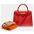 Hermès HERMES Kelly 28 Exotic Leather Bag Red - 103691 - view 2