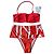 Conjunto Bikini Bandeau Rojo Calvin Klein Roja