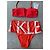 Conjunto Bikini Bandeau Rojo Calvin Klein Roja - vista 5