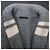 Roberto Collina graue Wollstrickjacke mit Streifen Weiß - Ansicht 4