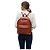 Autre Marque Brauner Lederrucksack Orange - Ansicht 2