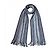 Sciarpa Missoni Zig Zag in lana Marrone Nero Blu Grigio Blu chiaro