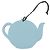 Charm per borsa in pelle Hermès Petit Ash Teapot Blu