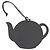 Charm per borsa in pelle Hermès Petit Ash Teapot Blu - vista 2