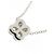 Tiffany & Co Collana Tiffany 950 Platino 4 Diamanti con Castone Argento - vista 4