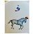 Hermès "Le clown acrobate" Fine Bone China Plate Pink White Red Blue Grey Yellow - view 4
