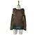 Autre Marque Samsøe & Samsøe Pull en maille colorblock Marron Vert Bleu clair