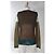 Autre Marque Samsøe & Samsøe Pull en maille colorblock Marron Vert Bleu clair - vue 3