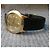 Bally Montre à quartz plaqué or réf. 73.01 Swiss Made Noir - vue 8