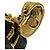 Chanel Coco Mark Ohrringe Schildpatt-Muster Braun Golden - Ansicht 3