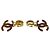Chanel Coco Mark Ohrringe Schildpatt-Muster Braun Golden - Ansicht 5