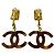 Chanel Coco Mark Ohrringe Schildpatt-Muster Braun Golden - Ansicht 6