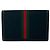 Pochette GUCCI Vintage GG Logo Hardware Sherry Line Nero Rosso Verde - vista 2