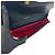 Pochette GUCCI Vintage GG Logo Hardware Sherry Line Nero Rosso Verde - vista 7
