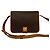 Céline Celine Vintage Macadam Blazon Triomphe Pattern Schultertasche Braun