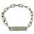 Bracciale a catena con placca identificativa Gucci Vintage Argento