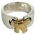 Hermès HERMES Russet Ribbon Ring Silber Golden