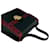 Sac à bandoulière 2-en-1 en cuir avec découpes Yves Saint Laurent Noir Rouge  - vue 4