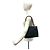 CHANEL Borsa a Spalla Matelassé Coco Mark in Pelle Caviar Nero - vista 2