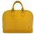 Borsa a mano rotonda con zip Alma in pelle Epi Louis Vuitton Giallo