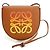 Borsa a tracolla in pelle di vitello marrone Loewe
