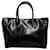 Vintage Logo Lederhandtasche Yves Saint Laurent Schwarz  - Ansicht 1