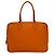 Hermès Borsa Hermes Plume 32 in pelle Veau Gulliver Arancione