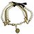 Bracelet Christian Dior Montaigne 30 Toronto avec logo en métal et perles de faux aspect ruban Doré - vue 3