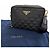 Borsa a tracolla Prada 2VH069 in pelle jacquard con logo triangolo Brick Nero - vista 2