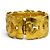Bracciale Rigido Chanel Vintage 96A Coco Mark Oro D'oro - vista 3